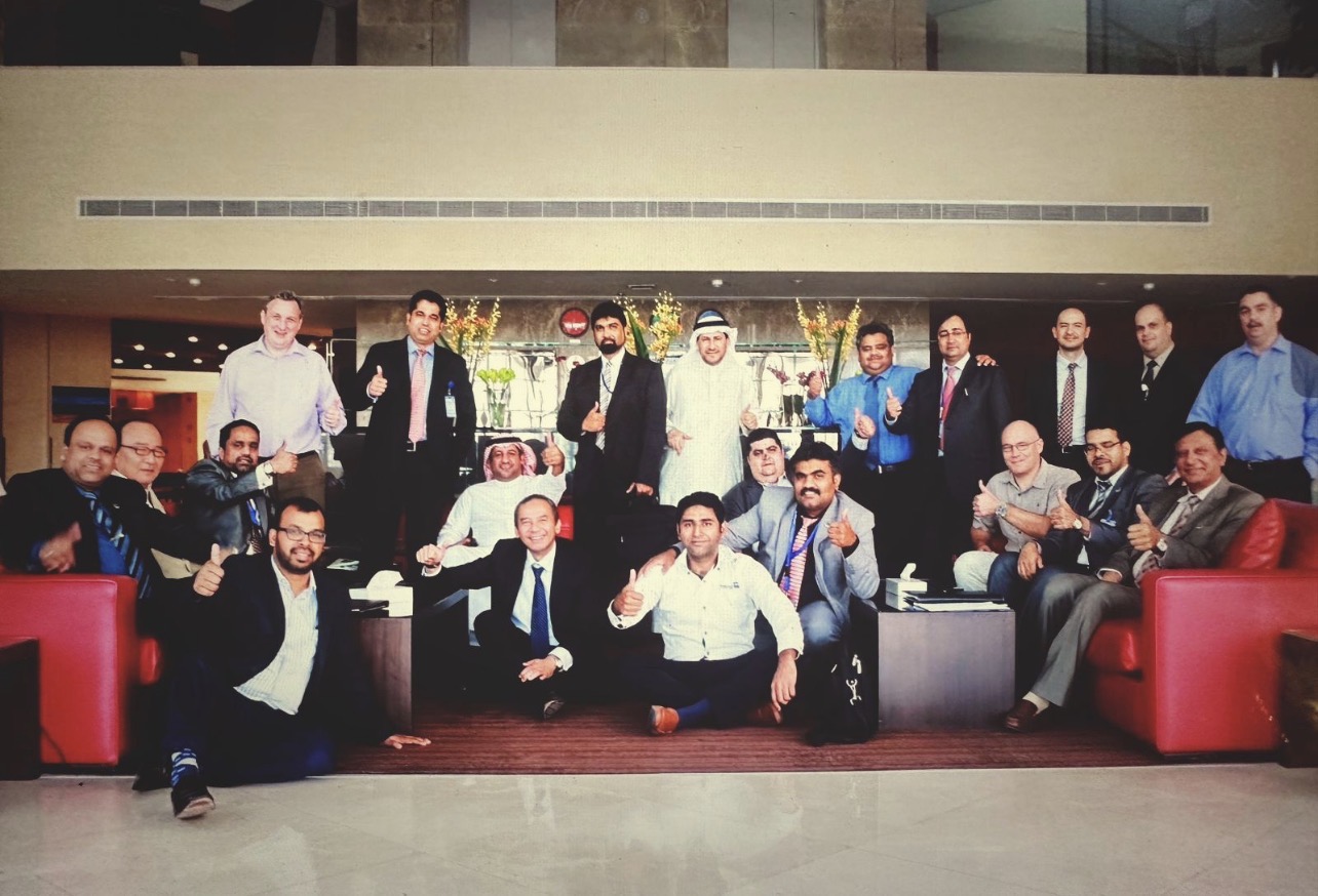 Farhan Faiyaz with his logistics leadership team